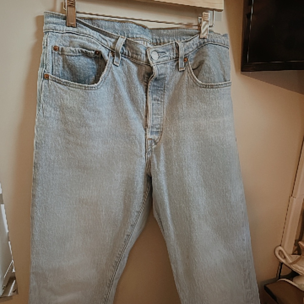 Levi's Blue Straight Leg Jeans Classic Denim